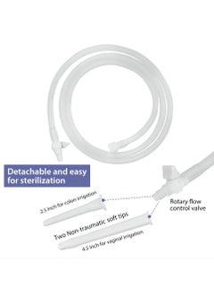 Loquat 2L Reusable Foldable Home Enema Kit For Constipation And Hygiene Blue  - Image 3