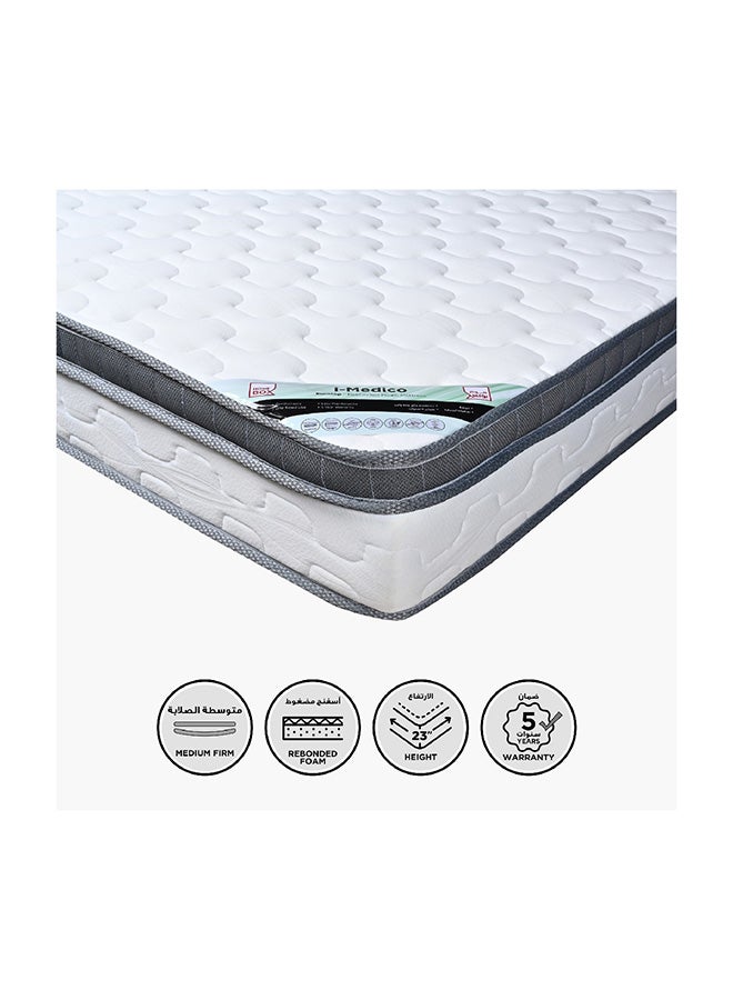 Home Box i-Medico King Eurotop Rebonded Foam Mattress 200 x 23 x 180 cm - Image 1
