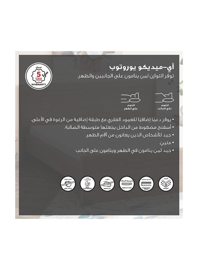 Home Box i-Medico King Eurotop Rebonded Foam Mattress 200 x 23 x 180 cm - Image 5