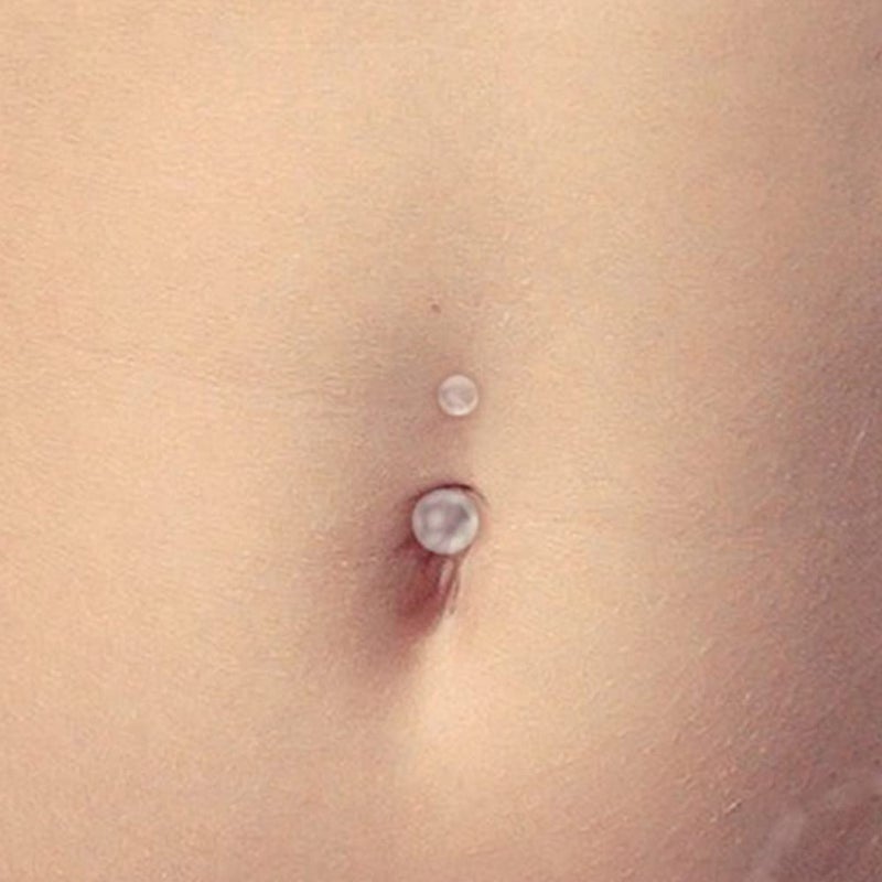 QWALIT Pregnancy Belly Button Rings Long Bar Sport Maternity Flexible Bioplast Plastic Belly Rings pregnant belly button ring for Pregnant Women Surgery - Image 3