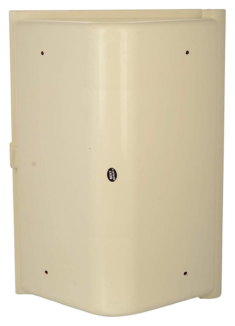 Epraiser Epraiser Wall Mount Bathroom Cabinet with Mirror Door Toothbrush Holder 4 Shelve_Ivory_ 125 Inch x 7 Inch x 17 Inch  - Image 4