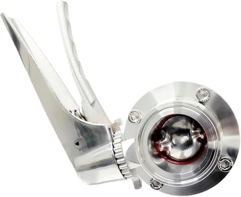 Tri Clamp صمام فراشة صحي 76 مم قطر الأنبوب الخارجي K96 مم فولاذ مقاوم للصدأ 304 تحكم في التدفق - Image 5