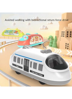 Generic 4 Pieces Inertial Sliding High-Speed Train Toys, Push And Go Toy Car Set, Double-Back Force Inertial Toy Car  - Image 3