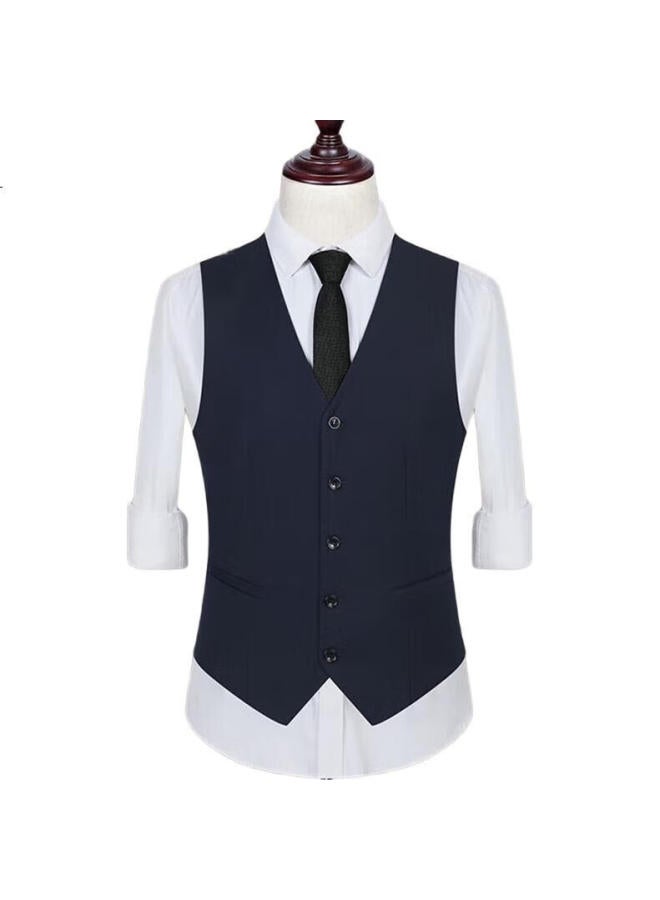 ROMON Suit Vest For Men, Slim Fit, Business Professional Work Attire, Wedding Groom Waistcoat, Vest, Suit Jacket, Men'S Clothing - Image 2