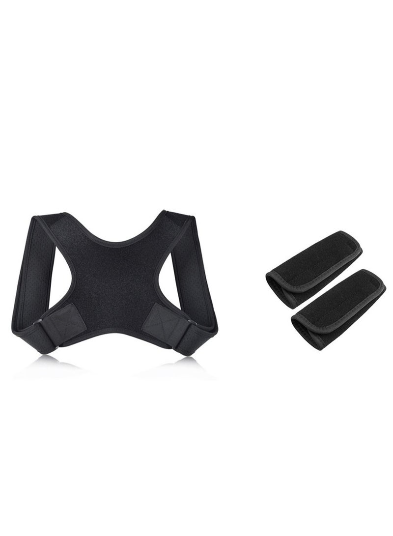 Captaintech Posture Corrector for Women, Men, Adults, and Seniors - Adjustable Posture Brace Belt for Spine Support, Scoliosis, and Back Pain Relief - Image 1