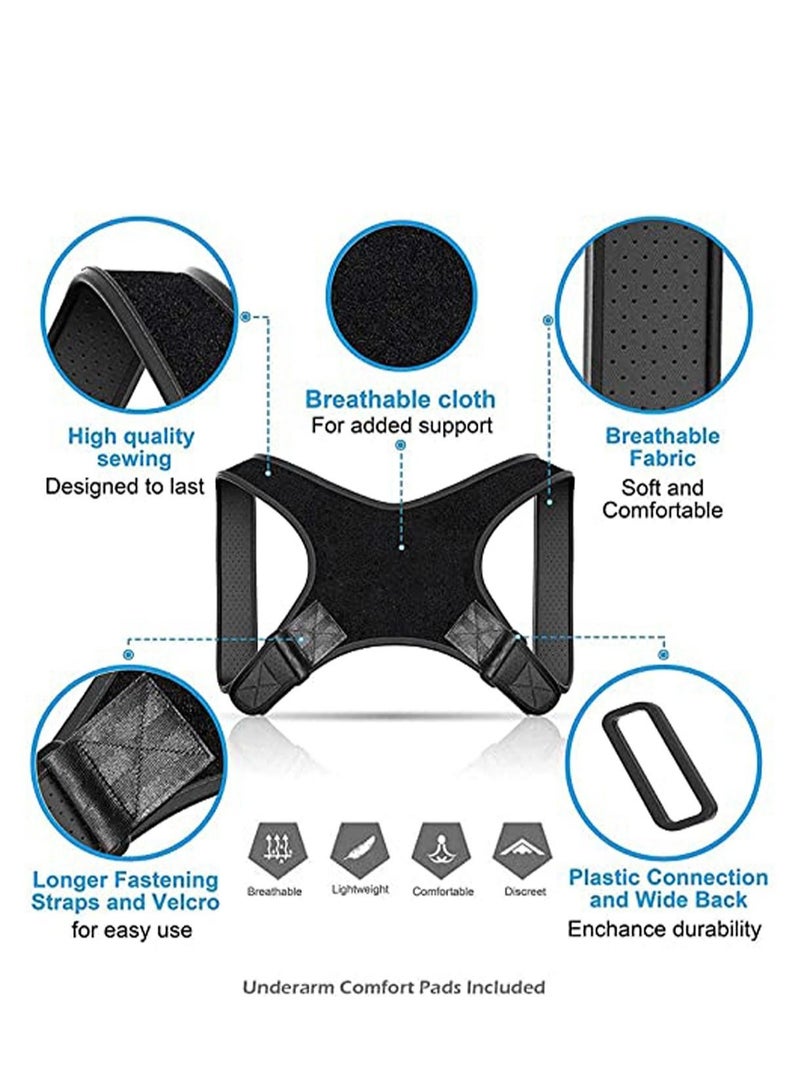 Captaintech Posture Corrector for Women, Men, Adults, and Seniors - Adjustable Posture Brace Belt for Spine Support, Scoliosis, and Back Pain Relief - Image 5