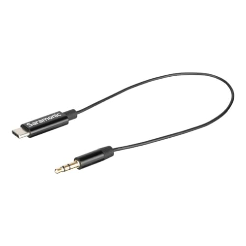 Saramonic SR-C2001 3.5mm TRS Male to USB-C Stereo or Mono Microphone & Audio Adapter Cable to Record into iPhone 15, Android Mobile Devices, Computers, new iPad & More - Image 1