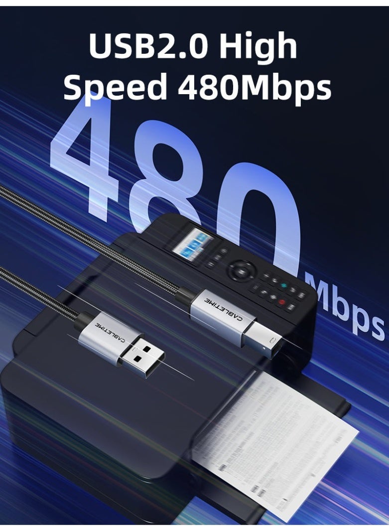 CABLETIME USB 2.0 A TO USB B PRINTER CABLE - Image 5