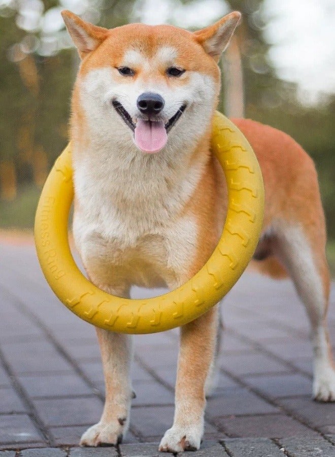 Soft Quality YellowSpherical Pet Flying Disc Silicone Toy for Floating Fun & Training Toss Non-Slip Frisbee for Dogs - Image 1