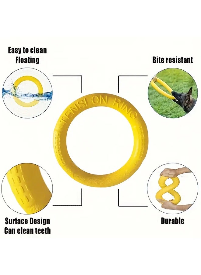 Soft Quality YellowSpherical Pet Flying Disc Silicone Toy for Floating Fun & Training Toss Non-Slip Frisbee for Dogs - Image 3