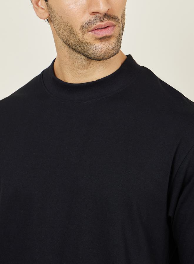 Styli Oversized Mock Neck Short Sleeve T-Shirt - Image 4