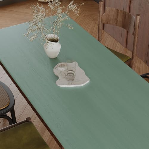 VaryPaper Rustic Green Wood Contact Paper Peel and Stick Countertops Wood Wallpaper Waterproof Wood Grain Vinyl Wrap for Cabinets Desk Table Removable Self Adhesive Wood Laminate Sheets 15.7''x78.7'' - Image 2