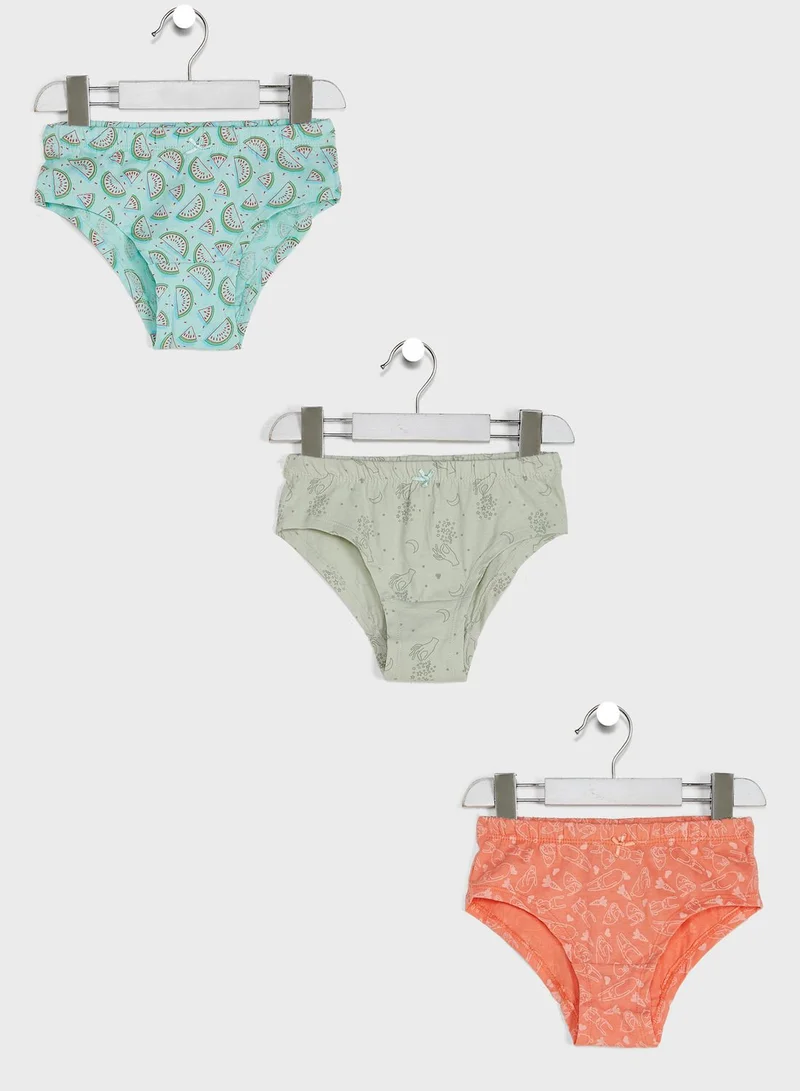 Pinata Girls 3 pack printed Hipsters