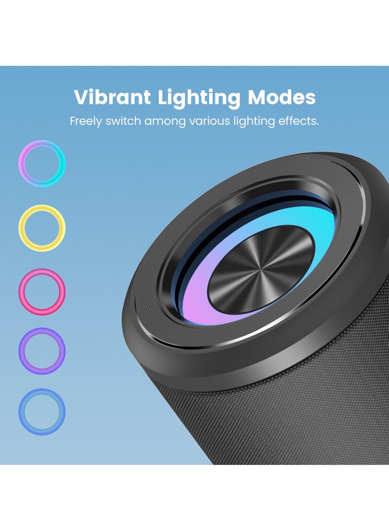 Sounarc Sounarc P4 20W Portable Cylindrical Speaker with 20W Stereo Sound, Various Lightning Model, 3000 man Battery & more  - Image 4