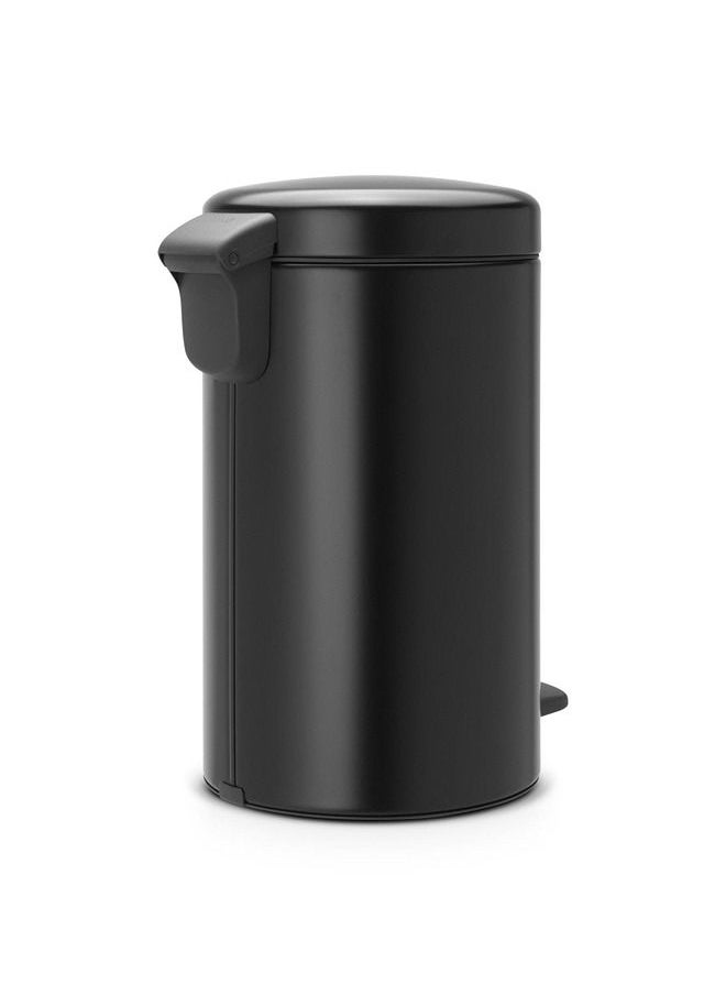 brabantia - Pedal Bin Newicon 12 Litre with Plastic Inner Bucket Matt Black - Image 1