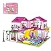 CSNRHG Pink Summer Pool Villa Building Block Set Friends Construction Educational Toy 1018 Pieces Gifts for Girls Teens Kids Adults Ages 6 - Image 2