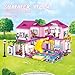 CSNRHG Pink Summer Pool Villa Building Block Set Friends Construction Educational Toy 1018 Pieces Gifts for Girls Teens Kids Adults Ages 6 - Image 4