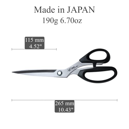 CANARY Japanese Sewing Scissors 10.5", Made in JAPAN, Professional Tailor Scissors for Fabric, Cloth, Dressmaking, Razor-Sharp Japanese High-Carbon Stainless Steel Blade - Image 2