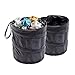 coldpa 2Packs Car Trashcan Collapsible Car Trash Can PopUp Garbage Bin Fits Cup Holder Auto Truck RV Foldable Mini Trash Can for Small Spaces Portable Waste Bin for Car Door 2PCS - Image 2