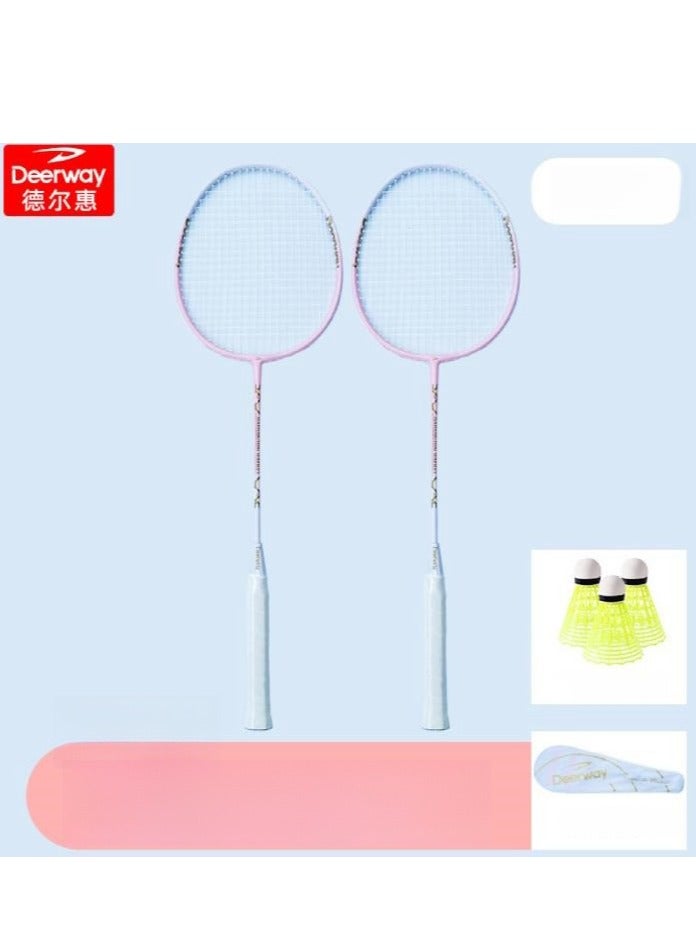 Deerway Delhui Badminton Racket Ultra Light And Durable Adult Suit, Competition Training, Dribbling, Double Racket - Image 1