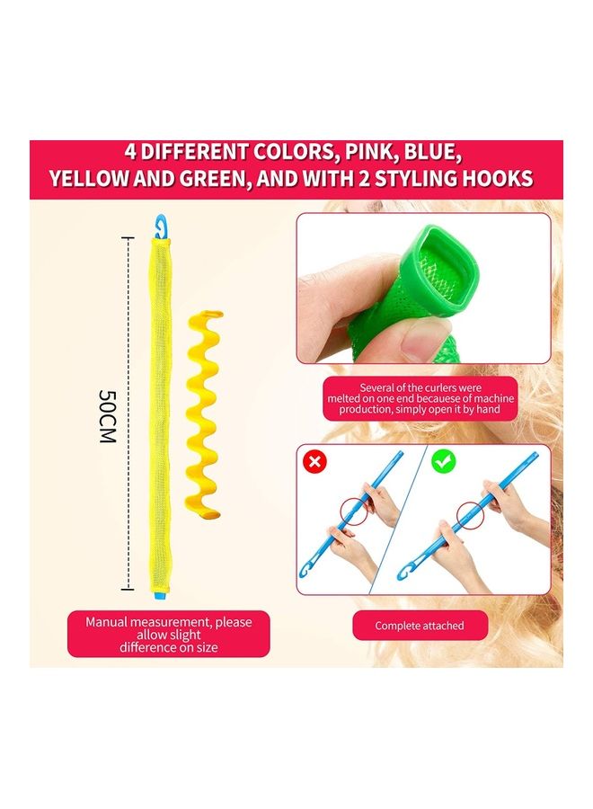 NIBEMINENT 30-Piece Hair Curler Styling Kit Multicolour - Image 2