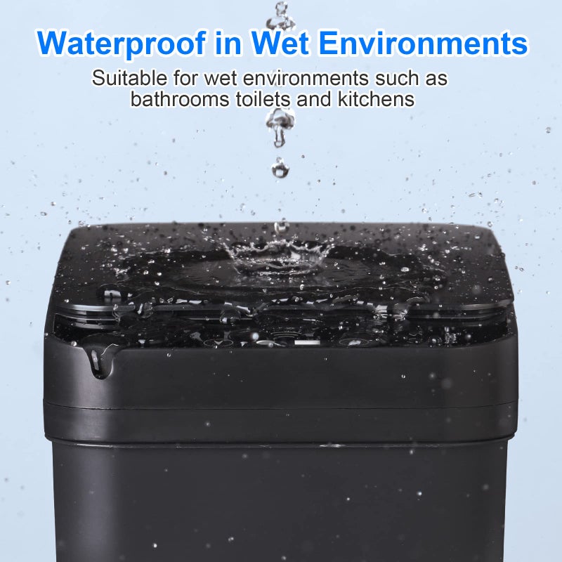 Anborry Bathroom Touchless Trash Can 2.2 Gallon Smart Automatic Motion Sensor Rubbish Can with Lid Electric Narrow Small Garbage Bin for Kitchen, Office, Living Room, Toilet, Bedroom, RV - Image 2