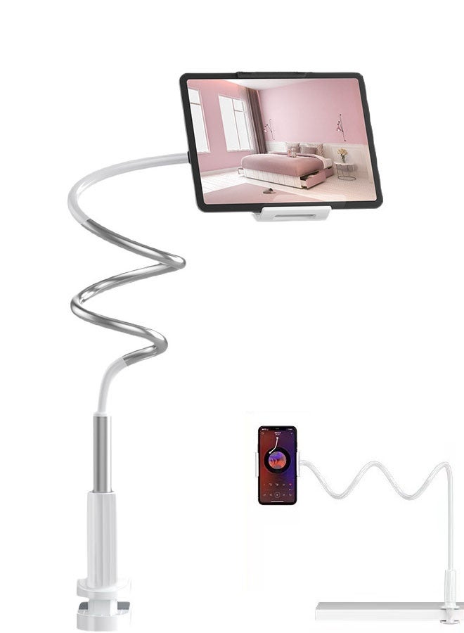 حامل هاتف مرن قابل للتعديل، يُثبت على السرير، متوافق مع إطار السرير والمكتب - Image 1
