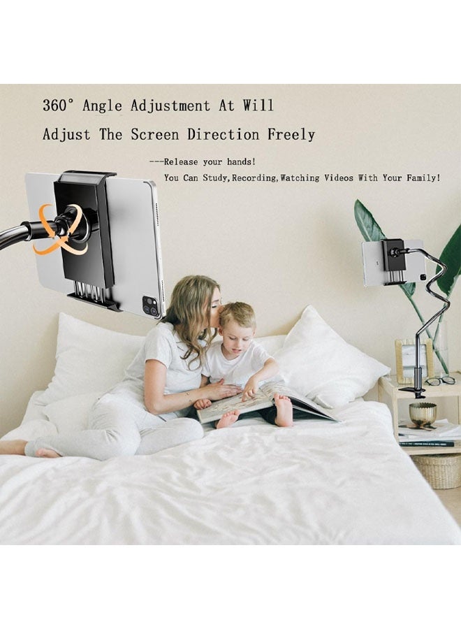 حامل هاتف مرن قابل للتعديل، يُثبت على السرير، متوافق مع إطار السرير والمكتب - Image 2