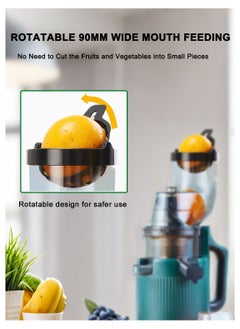 OTTAL OTTAL  High Performance Electric Juicer for Fruits and Vegetables | 200 Watts with Large 3.55 inch Caliber for Maximum Juice Yield (Green)  - Image 2
