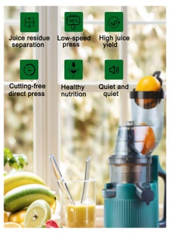 OTTAL OTTAL  High Performance Electric Juicer for Fruits and Vegetables | 200 Watts with Large 3.55 inch Caliber for Maximum Juice Yield (Green)  - Image 3
