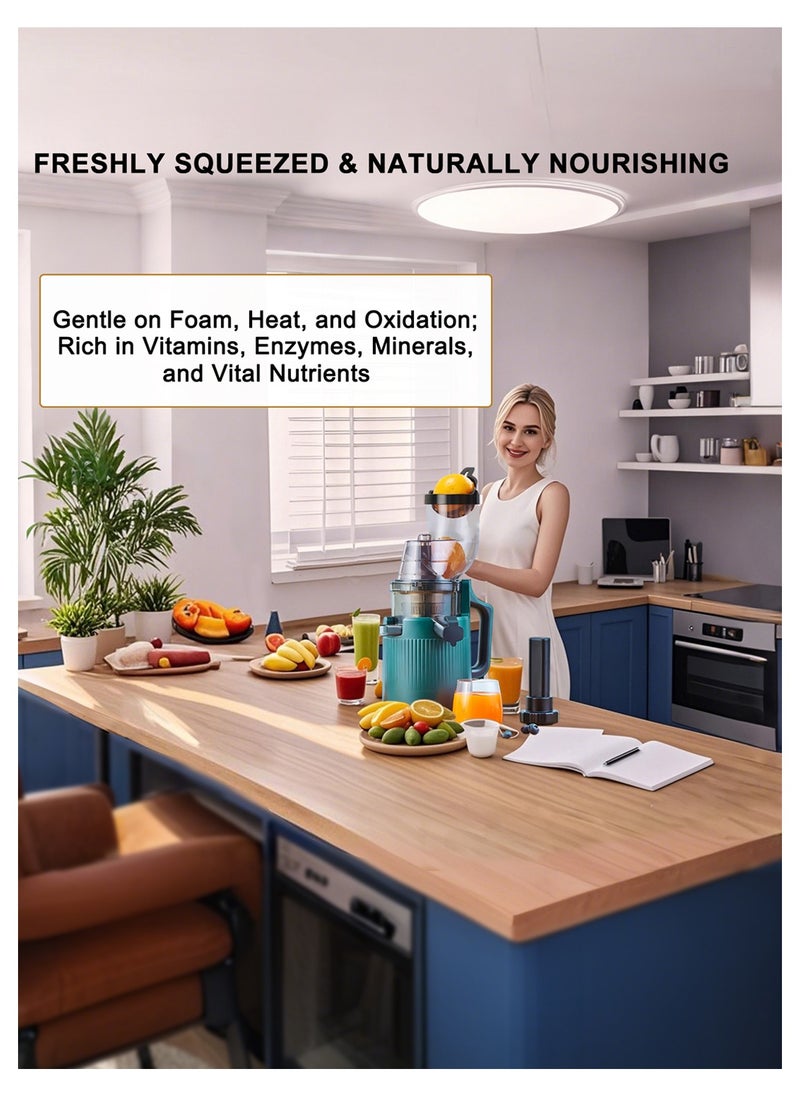 OTTAL - OTTAL  High Performance Electric Juicer for Fruits and Vegetables | 200 Watts with Large 3.55 inch Caliber for Maximum Juice Yield (Green) - Image 1