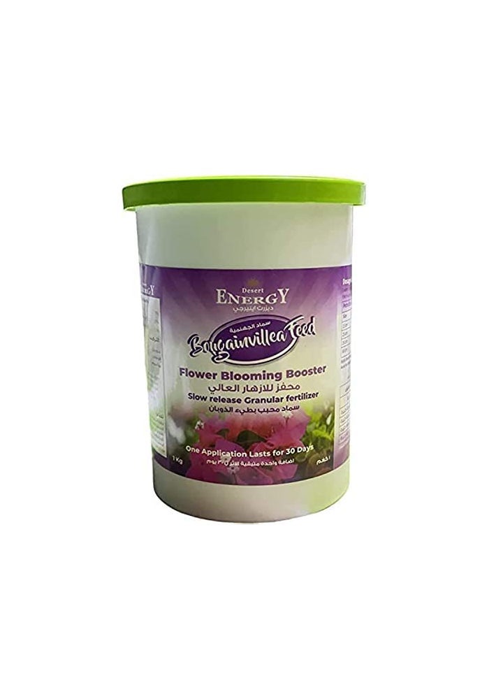 DESERT ENERGY Bougainvillea Feed Flower Blooming Booster Fertilizer - 1kg Slow Release Granular Fertilizer for Plant Growth - Image 1