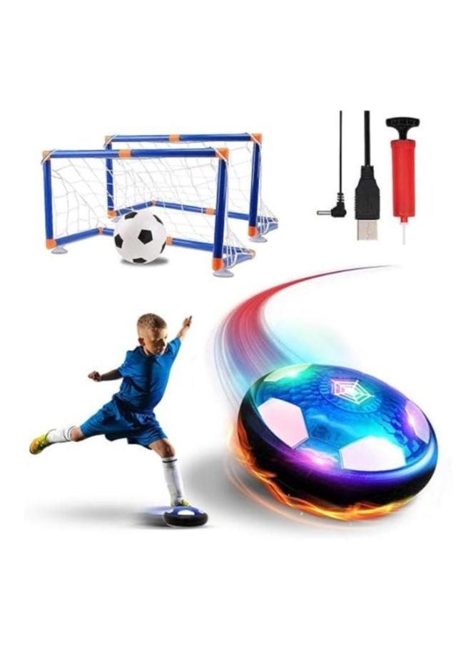 Eoptify Hover Soccer Ball Set with Goal, LED Light, USB Rechargeable Floating Ball with Foam Bumper for Indoor and Outdoor Games, Ideal Football Toy Gift for Boys - Image 1