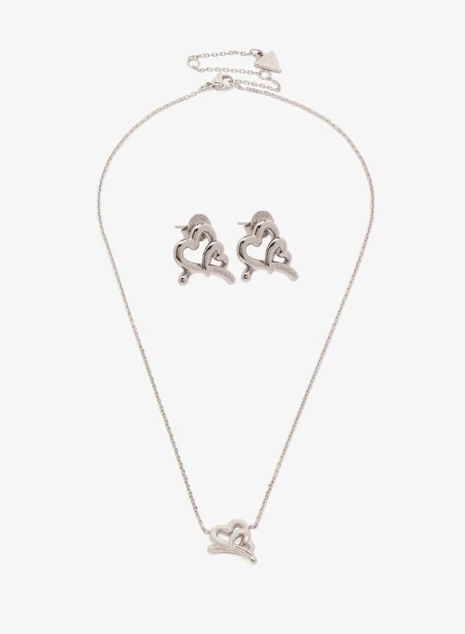 Embraced Hearts Braceletand Studs