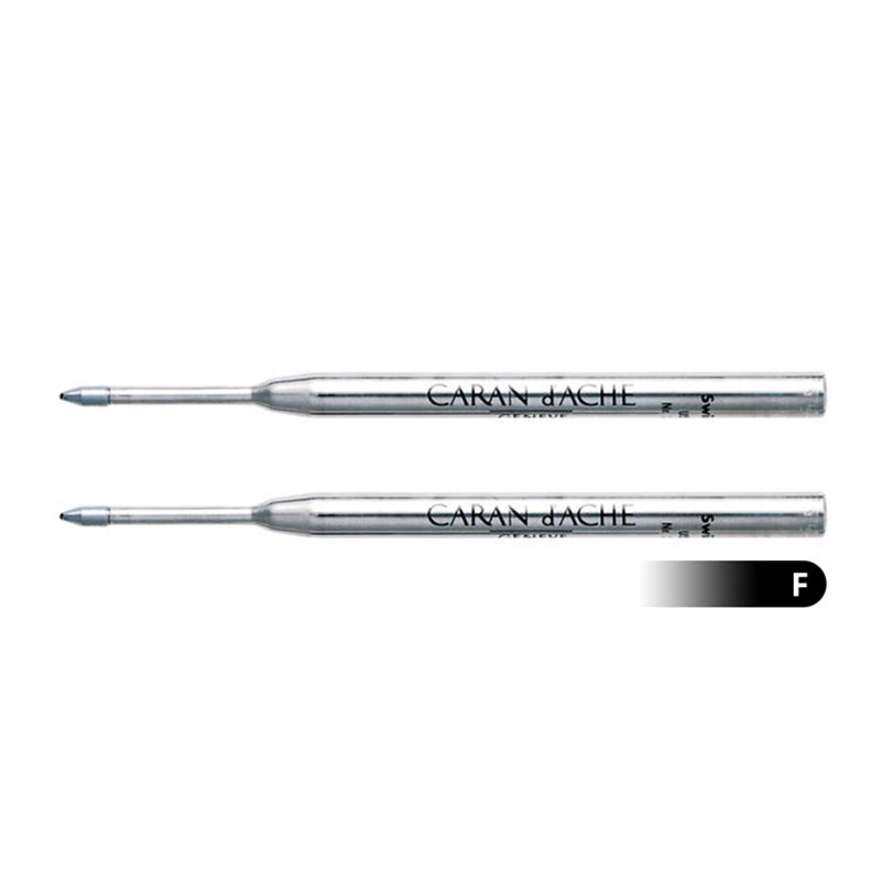 Caran D'ache Goliath Ballpoint Pen Refill Fine Black (Pack of 2) - Image 5