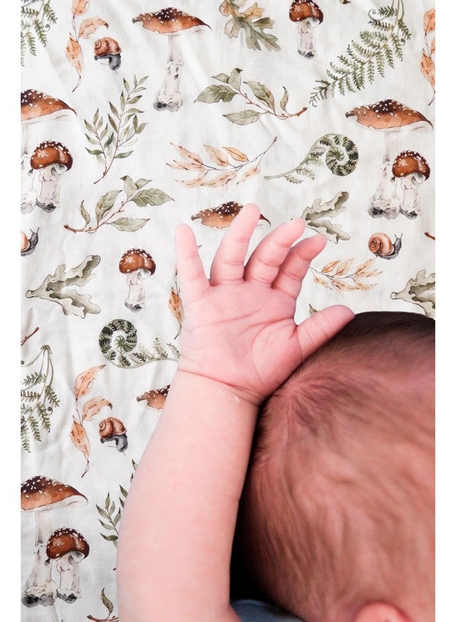 Little Jump Little Jump Muslin Swaddle Blankets Neutral, Baby Swaddling Wrap Nursery Baby Blanket for Boys & Girls Unisex, Soft 70% Viscose from Bamboo and 30% Cotton, Large 47 x 47 inches (Giraffe & Mushroom)  - Image 5