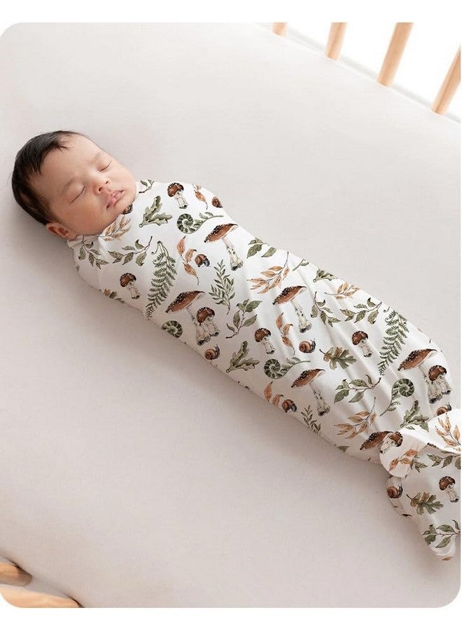 Little Jump Little Jump Muslin Swaddle Blankets Neutral, Baby Swaddling Wrap Nursery Baby Blanket for Boys & Girls Unisex, Soft 70% Viscose from Bamboo and 30% Cotton, Large 47 x 47 inches (Giraffe & Mushroom)  - Image 3