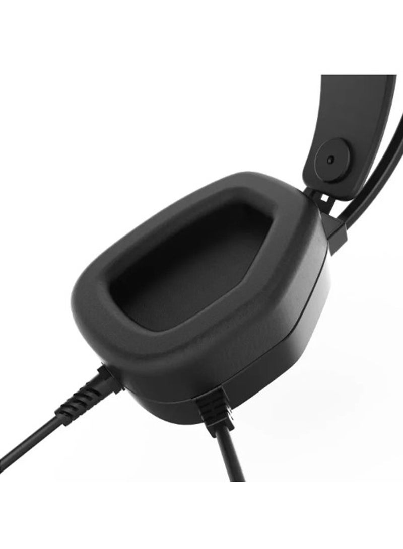 مونستر Airmars N5 Lite Gaming Headset USB 7.1 Surround Sound. Audio Interface with Noise Canceling Mic , Skin-friendly, Breathable Earcups For Lasting Comfort - Black - Image 4