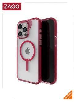 ZAGG Apple iPhone 15 Pro Max Case , ZAGG Cass - Santa Cruz Snap Series Magsafe Case - Magenta  - Image 1