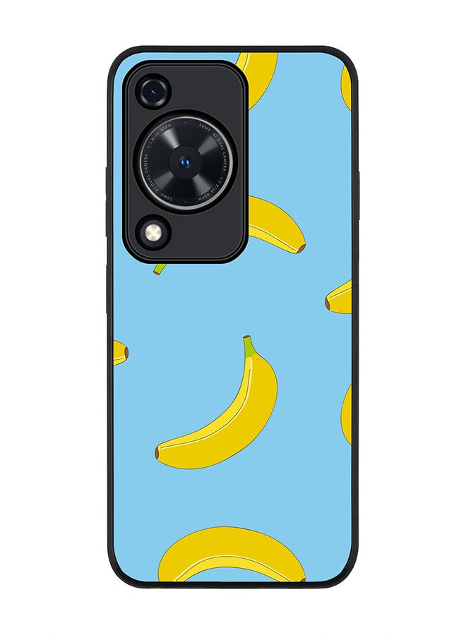 Stylizedd Rugged Black edge case for Huawei nova Y72 / Huawei Enjoy 70 4G, Slim fit Case Flexible Rubber Edges Anti Drop TPU Gel Thin Cover - Rolling Bananas - Image 1