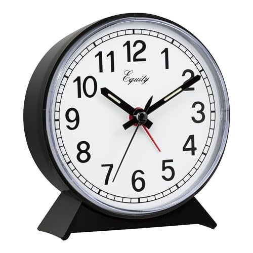 La Crosse Technology Equity 14075 Black Analog Wind-Up Alarm Clock - Image 3