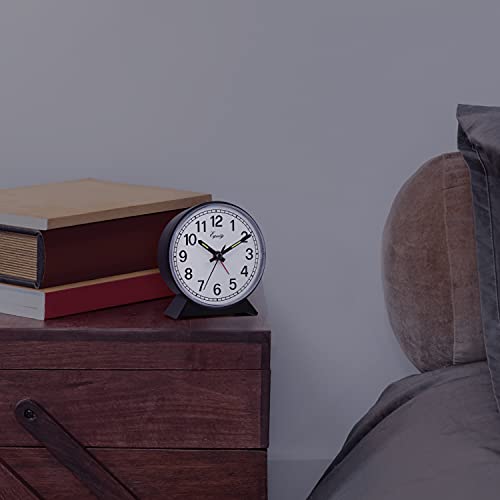 La Crosse Technology Equity 14075 Black Analog Wind-Up Alarm Clock - Image 5