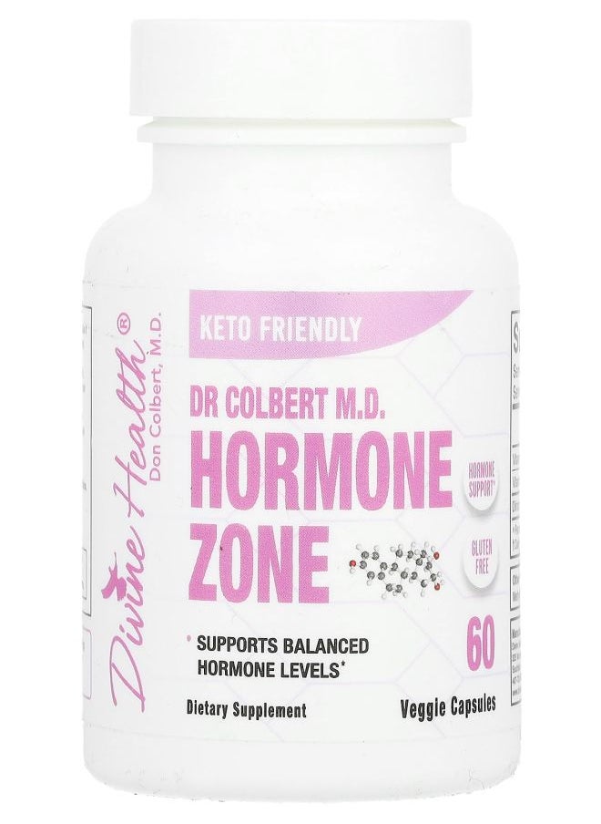 Divine Health Dr Colbert M.D. Hormone Zone 60 Veggie Capsules 