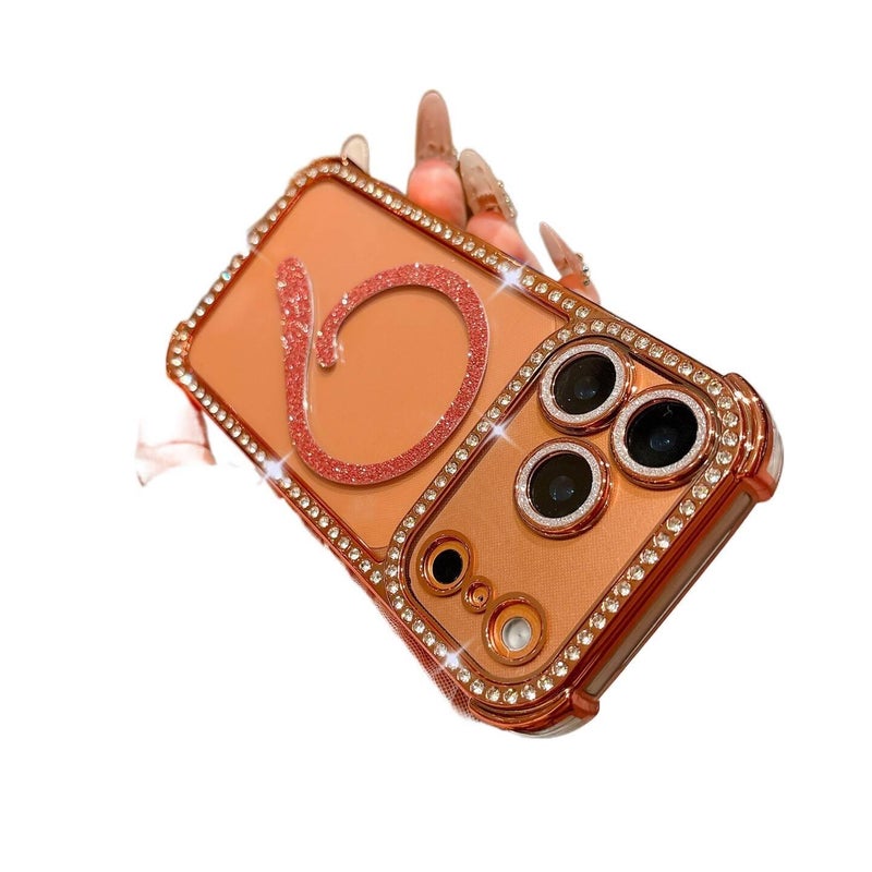 MagSafe iPhone 15 Pro Silicone Case Protective for iPhone 15 15 Plus 15 Pro 15 Pro Max with Full Coverage and Anti Slip Grip in Gold - Image 2