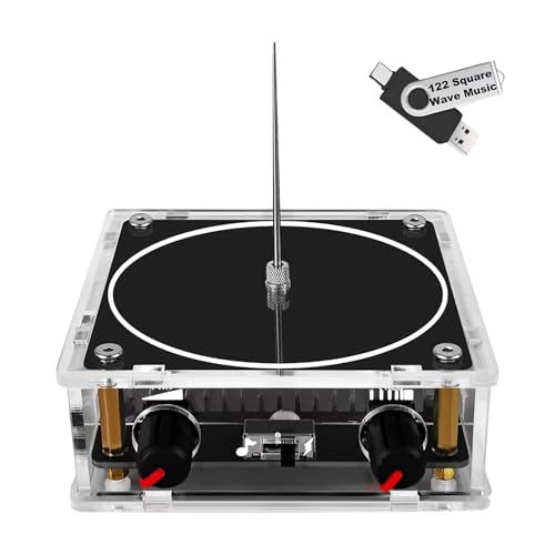 Yoqanr Bluetooth Music Tesla Coil 397 Solid State Coil Kit Touchable Artificial Lightning Electric Power Wireless Transmission Model Arc Plasma Loudspeaker Science Experiment Tool Desktop Ornament - Image 1