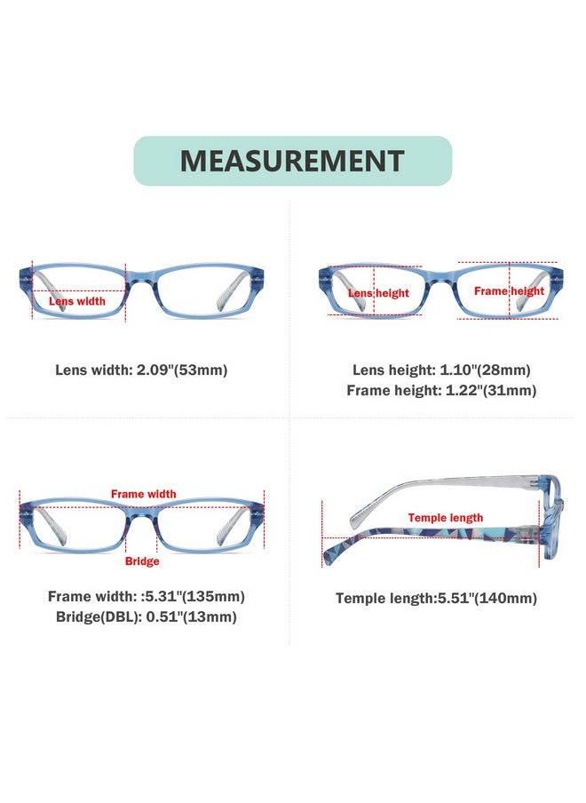 Eyekepper - 5Packs Metalless Design Reading Glasses For Women Screwless Spring Hinges Ladies Readers +2.5 - Image 1