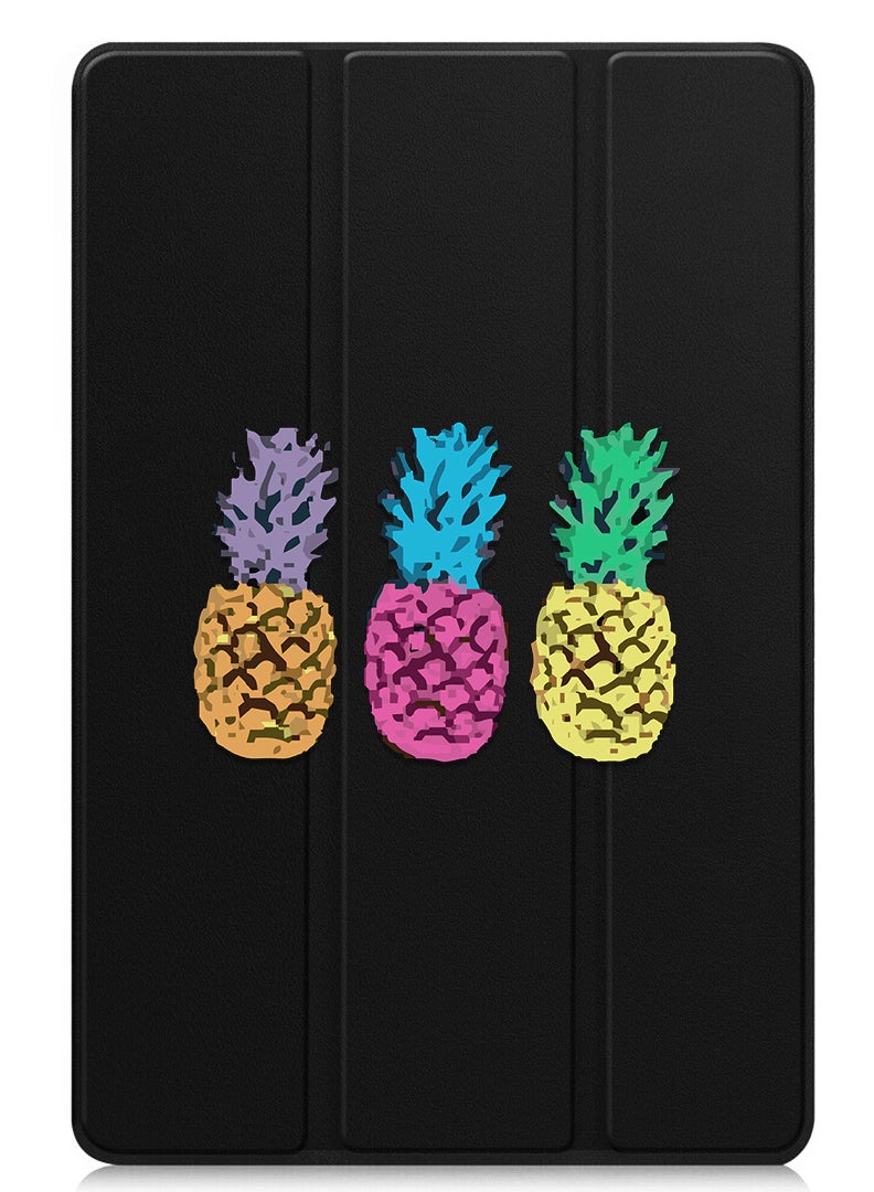 Theodor Protective Flip Case For Samsung Galaxy Tab S6 Lite (2024) With Trifold Stand Auto Wake Sleep Shockproof Cover pineapple - Image 1