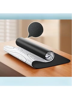 Rock Pow Gaming Laptop Mouse Pad Gaming Mouse Pad Big Desk Pads PC Keyboard Non-Slip 800 * 300 * 3mm Thicker Supper Rubber Table Mat Mouse Pads Edges Design for mouse and keyboard,gaming home and working office  - Image 3