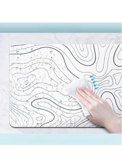 Rock Pow Gaming Laptop Mouse Pad Gaming Mouse Pad Big Desk Pads PC Keyboard Non-Slip 800 * 300 * 3mm Thicker Supper Rubber Table Mat Mouse Pads Edges Design for mouse and keyboard,gaming home and working office  - Image 4