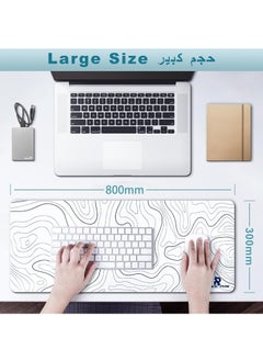 Gaming Laptop Mouse Pad Gaming Mouse Pad Big Desk Pads PC Keyboard Non-Slip 800 * 300 * 3mm Thicker Supper Rubber Table Mat Mouse Pads Edges Design for mouse and keyboard,gaming home and working office - pzsku/Z2C810714A5E9AD6B1BADZ/45/_/1734163829/2d89224f-54fb-4297-9e20-45c113dbd741